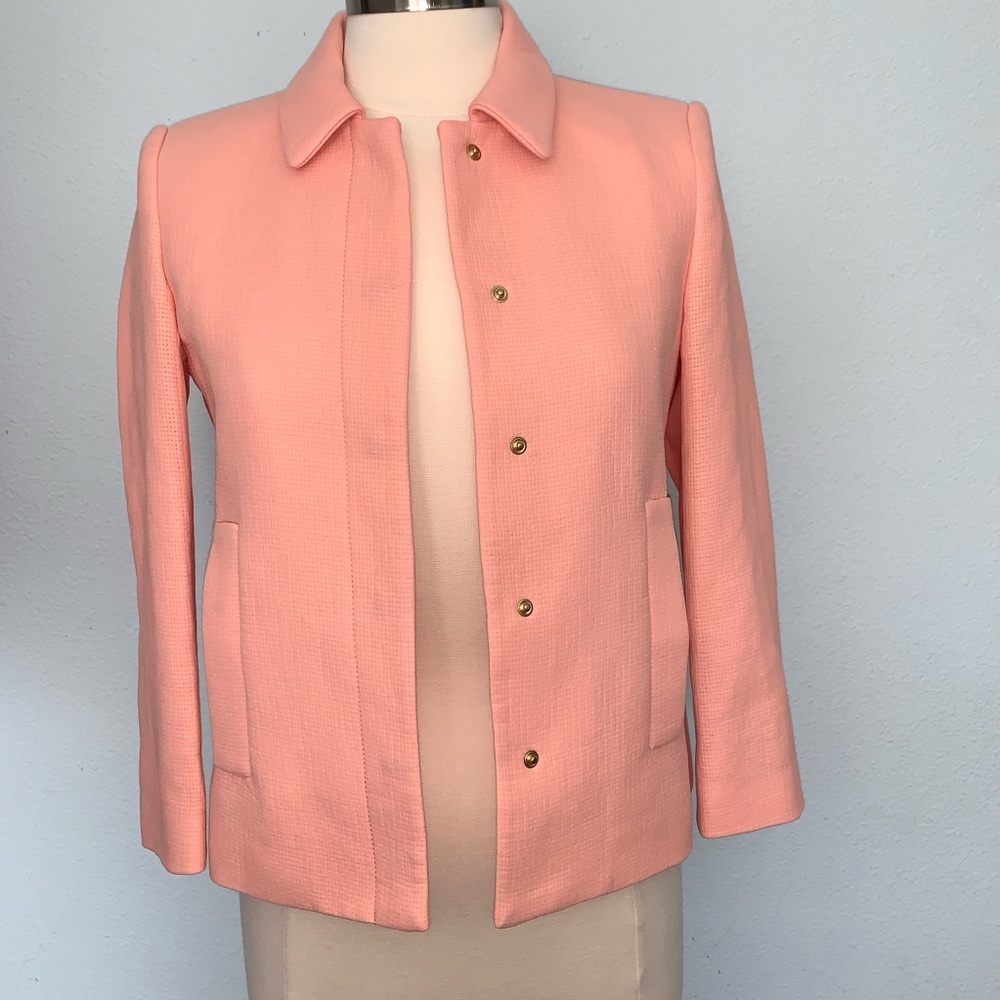 Zara Basic Peach Blazer Size Small - image 2